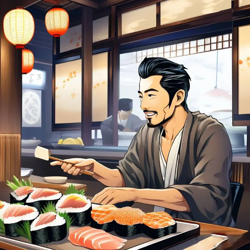 Japanese eat sashimi